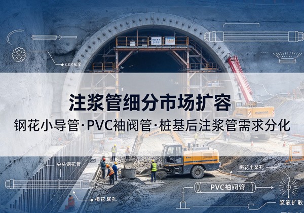 南明注浆管细分市场扩容，隧道钢花小导管、PVC 袖阀管、桩基后注浆管需求分化